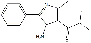 1-(4-Amino-2-methyl-5-phenyl-4H-pyrrol-3-yl)-2-methyl-1-propanone Structure