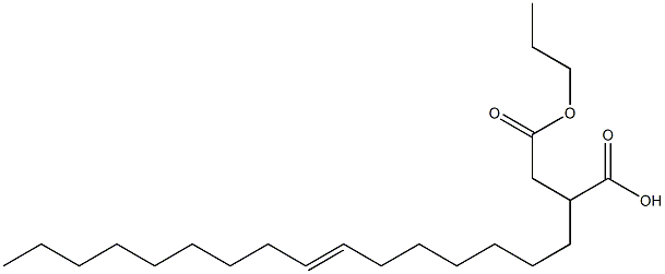 2-(7-Hexadecenyl)succinic acid 1-hydrogen 4-propyl ester Struktur