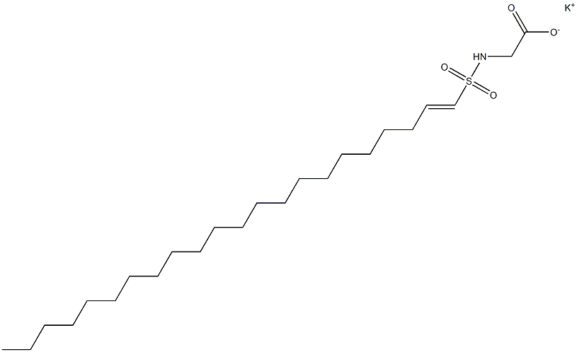 N-(1-Docosenylsulfonyl)glycine potassium salt Struktur