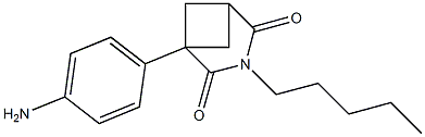 1-(4-Aminophenyl)-3-pentyl-3-azabicyclo[3.1.1]heptane-2,4-dione Structure