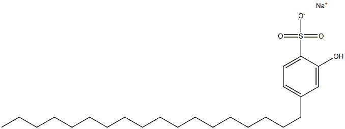 2-Hydroxy-4-octadecylbenzenesulfonic acid sodium salt Struktur