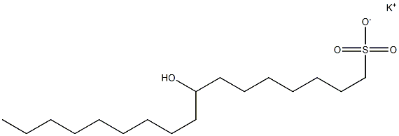 8-Hydroxyheptadecane-1-sulfonic acid potassium salt Struktur