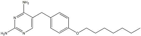 2,4-Diamino-5-[4-heptyloxybenzyl]pyrimidine Struktur