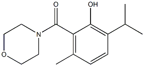 4-(2-Hydroxy-3-isopropyl-6-methylbenzoyl)morpholine Struktur