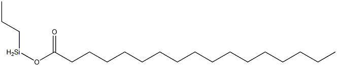 Heptadecanoic acid propylsilyl ester Struktur
