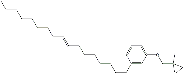 3-(8-Heptadecenyl)phenyl 2-methylglycidyl ether Struktur