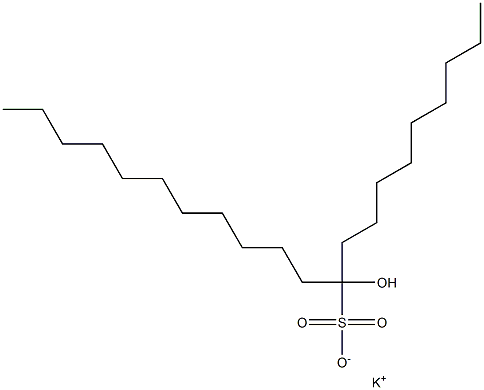 10-Hydroxyhenicosane-10-sulfonic acid potassium salt Struktur