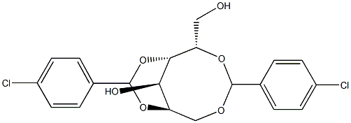 2-O,6-O:3-O,5-O-Bis(4-chlorobenzylidene)-D-glucitol Structure