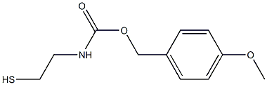 2-Mercaptoethylcarbamic acid 4-methoxybenzyl ester Struktur
