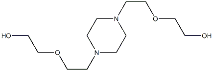 2,2'-[1,4-Piperazinediylbis(2,1-ethanediyl)bis(oxy)]bisethanol Struktur