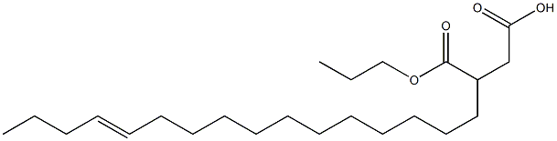 3-(12-Hexadecenyl)succinic acid 1-hydrogen 4-propyl ester Struktur