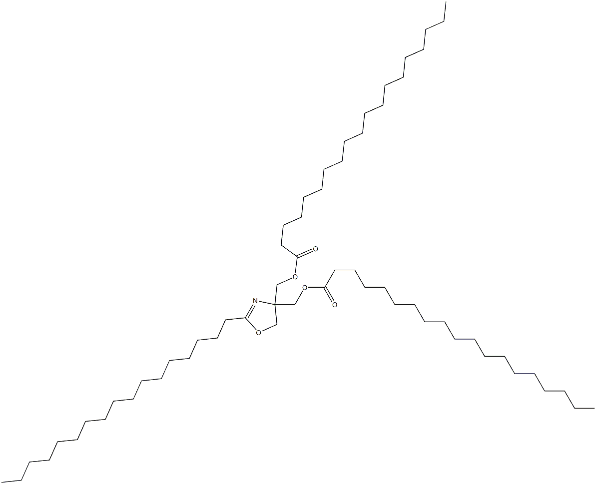 2-Heptadecyl-2-oxazoline-4,4-dimethanol dinonadecanoate Struktur