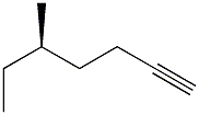 [R,(-)]-5-Methyl-1-heptyne Struktur