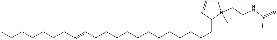 1-[2-(Acetylamino)ethyl]-1-ethyl-2-(13-henicosenyl)-3-imidazoline-1-ium Struktur