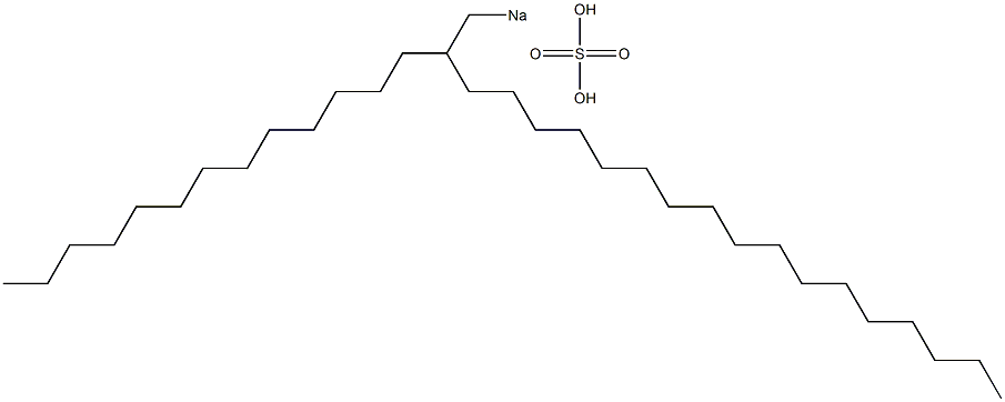 Sulfuric acid 2-tridecylnonadecyl=sodium salt Struktur