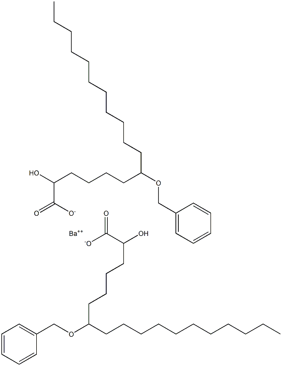 Bis(7-benzyloxy-2-hydroxystearic acid)barium salt Struktur