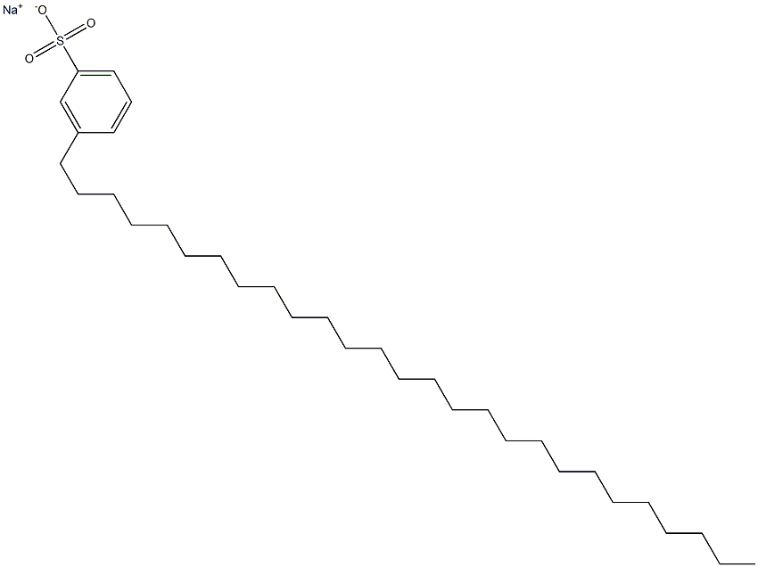 3-Heptacosylbenzenesulfonic acid sodium salt Struktur