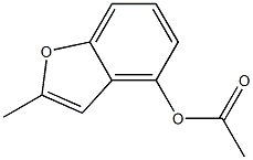 4-Acetoxy-2-methylbenzofuran Struktur