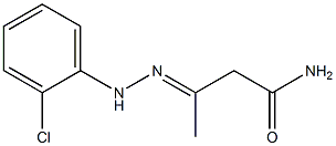 3-[2-(o-Chlorophenyl)hydrazono]butyramide Struktur