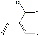 (Z)-3-Chloro-2-(dichloromethyl)propenal Struktur