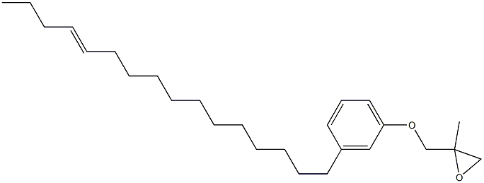 3-(12-Hexadecenyl)phenyl 2-methylglycidyl ether Struktur