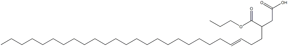 3-(3-Hexacosenyl)succinic acid 1-hydrogen 4-propyl ester Struktur