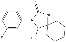 2-(3-Fluorophenyl)-1-hydroxy-2,4-diazaspiro[4.5]decan-3-one Struktur