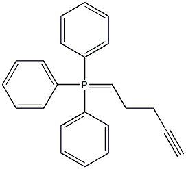 4-Pentyn-1-ylidenetriphenylphosphorane Structure