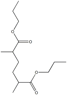 Hexane-2,5-dicarboxylic acid dipropyl ester Struktur