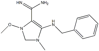 5-Benzylamino-N2-methoxy-1-methyl-1H-imidazole-4-carboxamidine Struktur