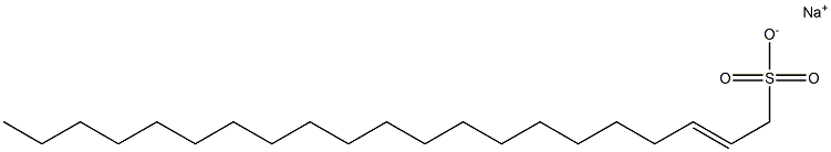 2-Henicosene-1-sulfonic acid sodium salt Struktur