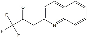 3-(キノリン-2-イル)-1,1,1-トリフルオロ-2-プロパノン 化學(xué)構(gòu)造式