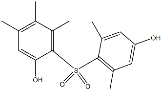 2,4'-Dihydroxy-2',4,5,6,6'-pentamethyl[sulfonylbisbenzene] Struktur