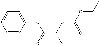[R,(+)]-2-[(エトキシカルボニル)オキシ]プロピオン酸フェニル 化學(xué)構(gòu)造式