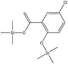 2-Trimethylsiloxy-3-(1-trimethylsiloxyvinyl)-5-chlorobenzene Struktur