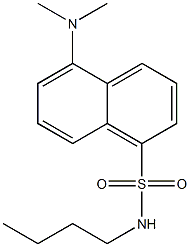 5-Dimethylamino-N-butyl-1-naphthalenesulfonamide Struktur