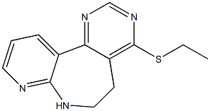 4-(Ethylthio)-6,7-dihydro-5H-pyrido[2,3-b]pyrimido[4,5-d]azepine Struktur
