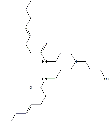 N,N'-[3-Hydroxypropyliminobis(3,1-propanediyl)]bis(4-octenamide) Struktur