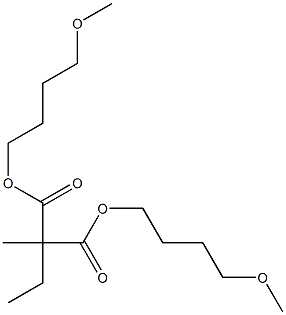 Butane-2,2-dicarboxylic acid bis(4-methoxybutyl) ester Struktur