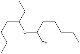 Hexanal ethylpentyl acetal Struktur