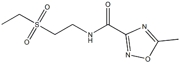 N-[2-(Ethylsulfonyl)ethyl]-5-methyl-1,2,4-oxadiazole-3-carboxamide Struktur