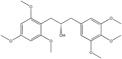 [S,(-)]-1-(2,4,6-Trimethoxyphenyl)-3-(3,4,5-trimethoxyphenyl)-2-propanol Struktur