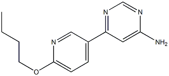 6-(6-butoxypyridin-3-yl)pyrimidin-4-amine Struktur