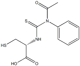 N-Acetyl-S-(N'-phenylthiocarbaMoyl)-L-cysteine Struktur