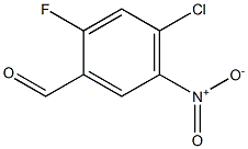 2-fluoro-4-chloro-5-nitrobenzaldehyde Struktur