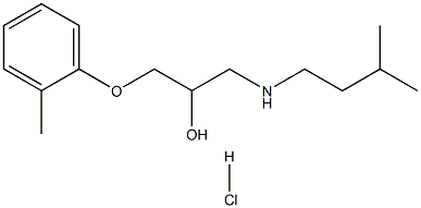 1-(ISOPENTYLAMINO)-3-(2-METHYLPHENOXY)-2-PROPANOL HYDROCHLORIDE Struktur