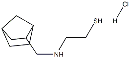 2-[(BICYCLO[2.2.1]HEPT-2-YLMETHYL)AMINO]ETHANETHIOL HYDROCHLORIDE Struktur