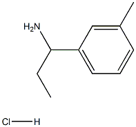 1-(3-METHYLPHENYL)PROPAN-1-AMINE HCl, 1864056-40-5, 結(jié)構(gòu)式