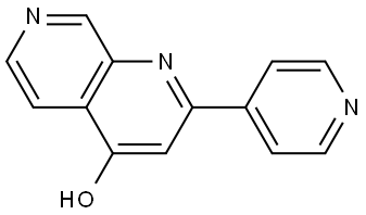 2-(pyridin-4-yl)-1,7-naphthyridin-4-ol Struktur