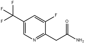 2-(3-fluoro-5-(trifluoromethyl)pyridin-2-yl)acetamide Struktur